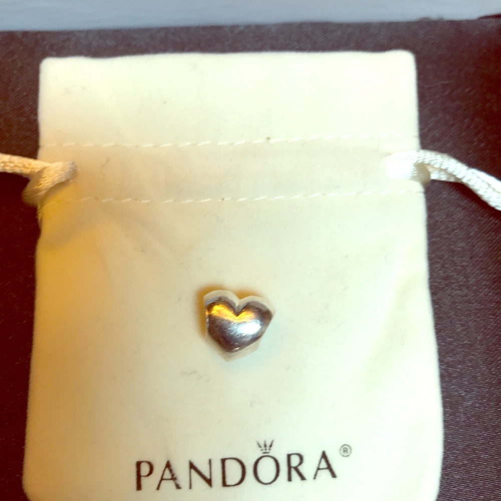 Authentic Pandora puffy heart charm